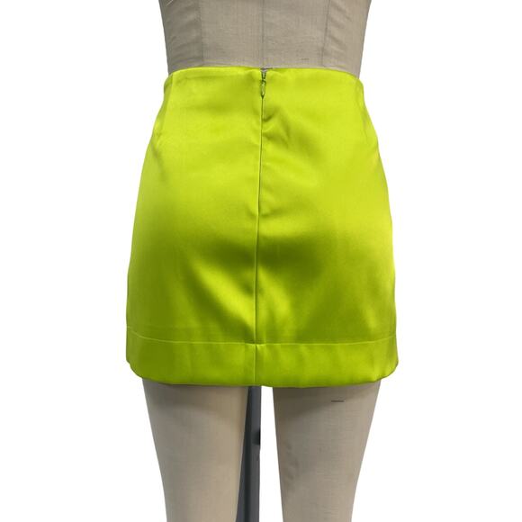 Michael Costello X Revolve 'Marissa' Green Polyester Skirt Size L - Picture 3 of 6